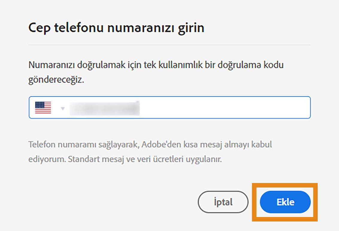 Cep telefonunuzda kısa mesaj (SMS) bildirimlerini etkinleştirmek istediğinizi onaylayın