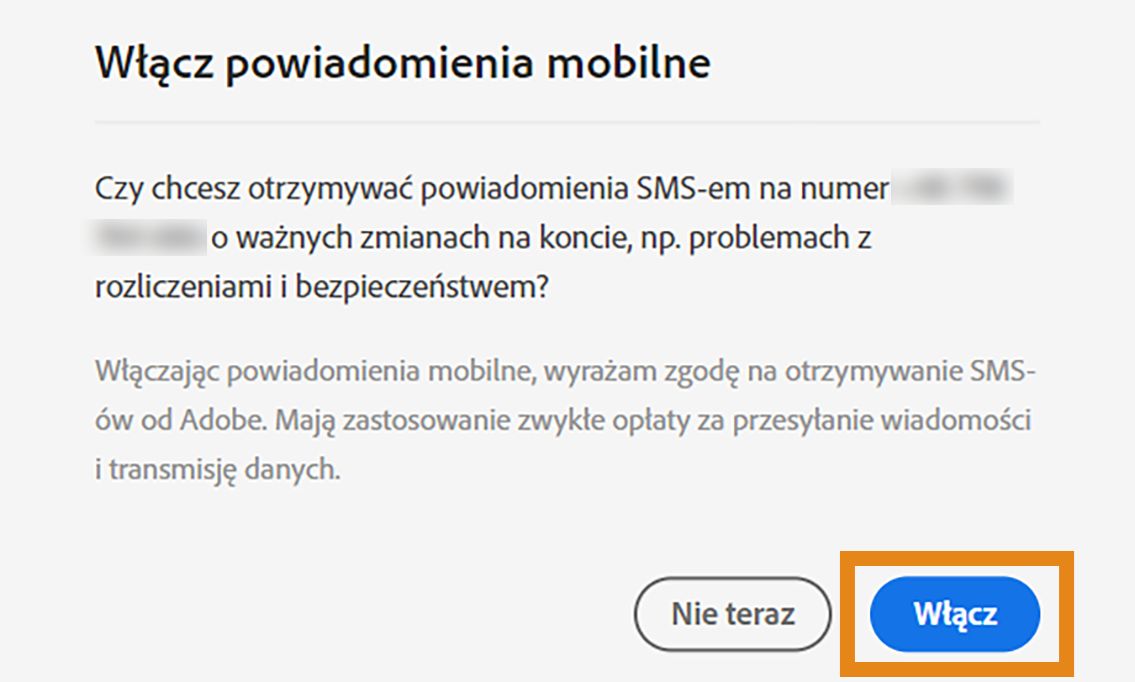 Włączanie powiadomień