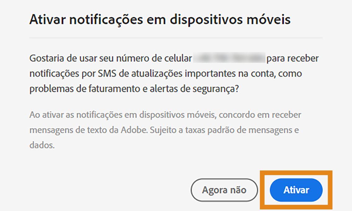 Ativar notificações