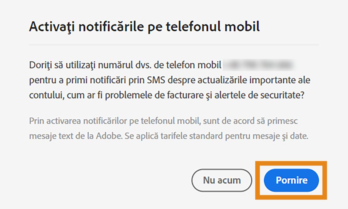 Activare notificări