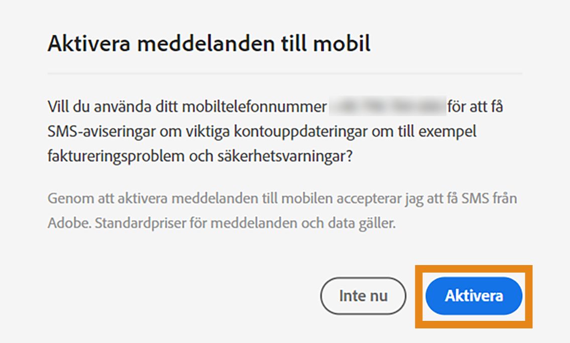Slå på aviseringar