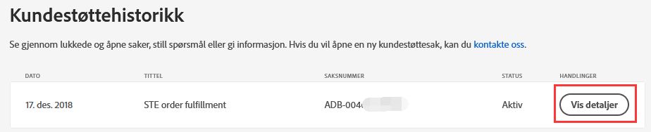 Vise detaljert kjøpshistorikk