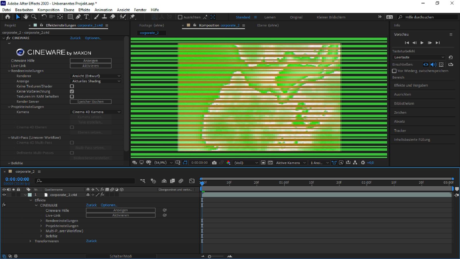 Fehler, bei dem eine grüne horizontale Linie angezeigt wird