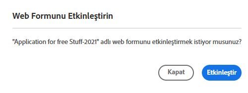 Doğrulamayı etkinleştirme