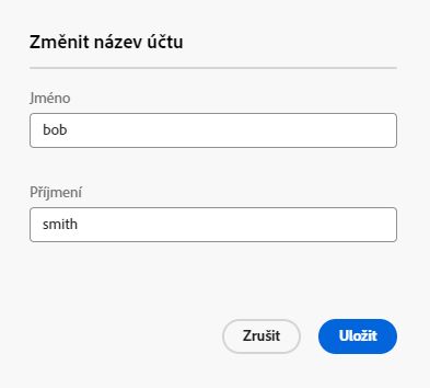 Překrytí pro úpravy e-mailové adresy s nově přidanou hodnotou e-mailové adresy