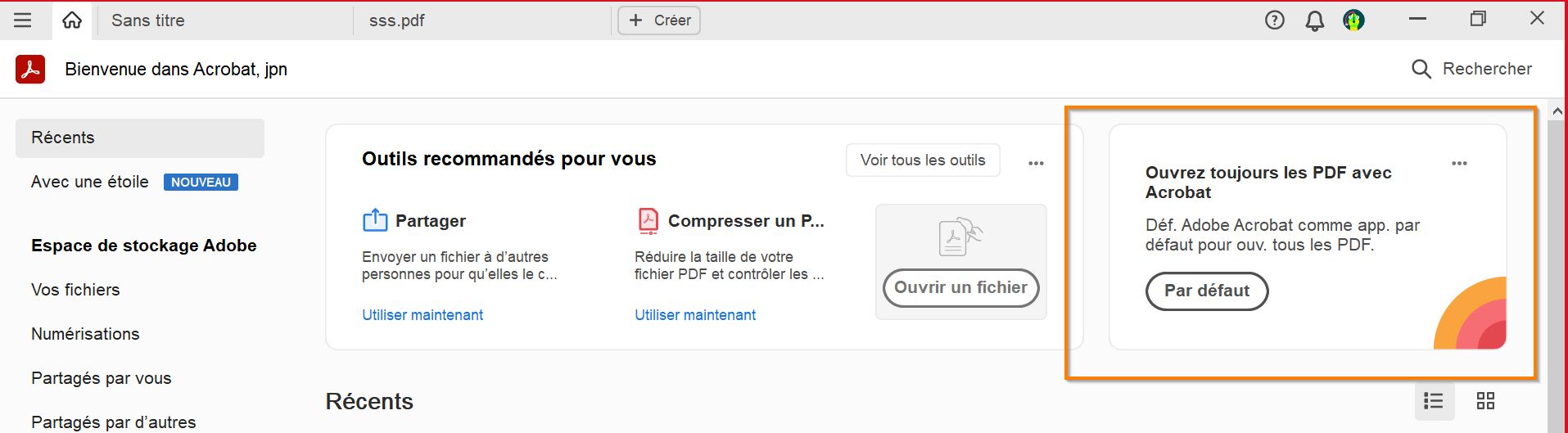 Utiliser l’extension Acrobat dans le navigateur Chrome