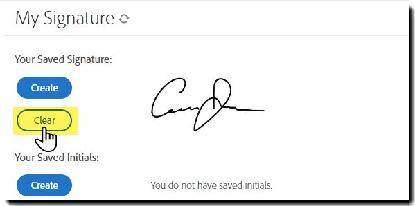 Création de votre signature