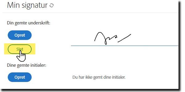 Opret din signatur