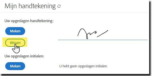 Handtekening maken