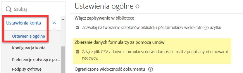 Pole formularza — elementy sterujące CSV