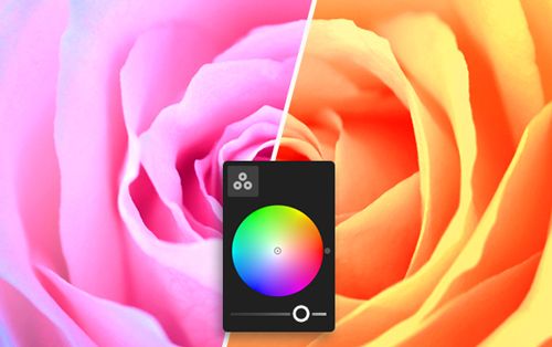 Lokale Farbtonkorrektur