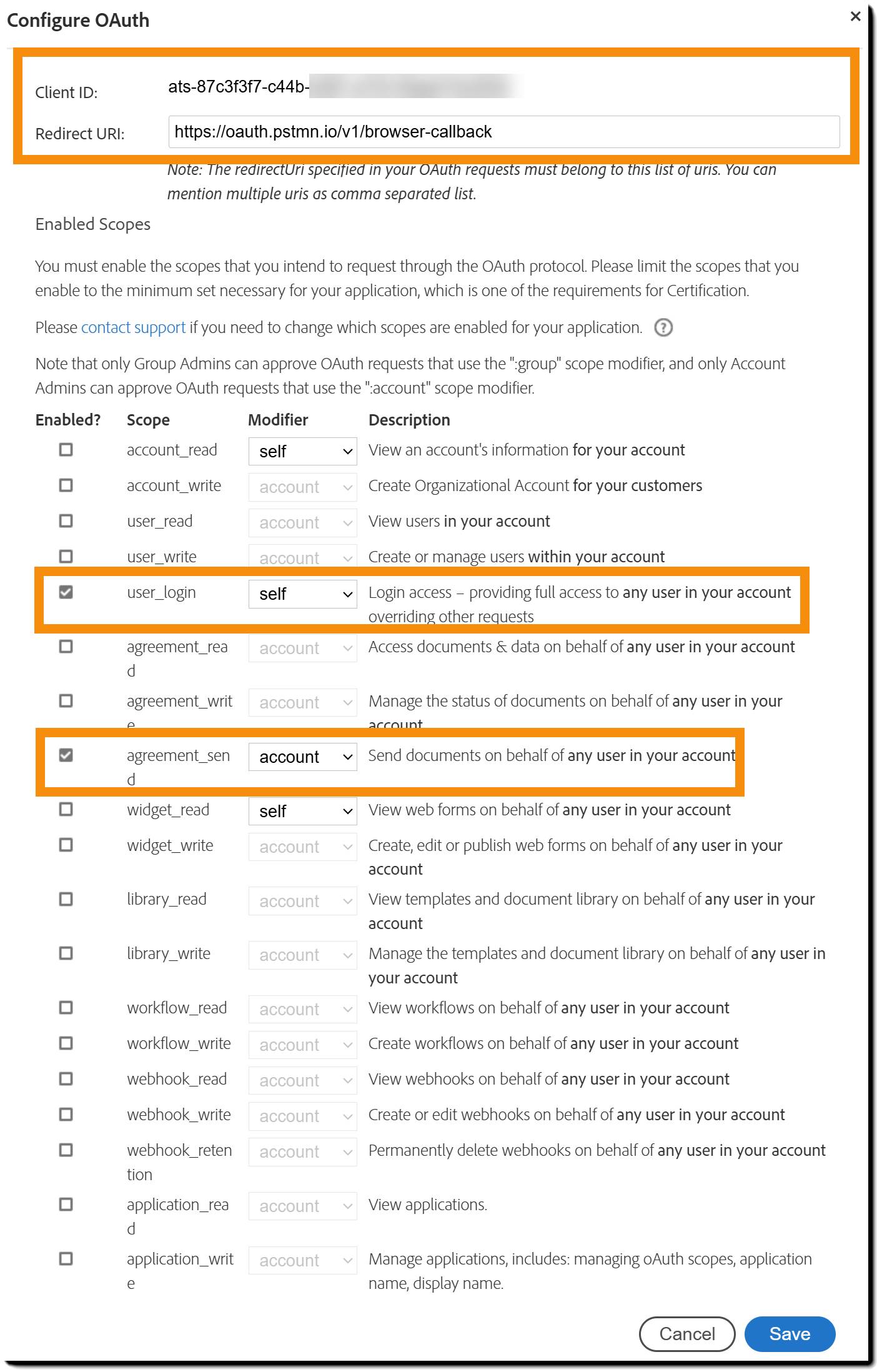 Configurar OAuth para Postman