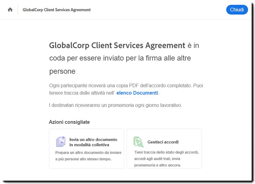Invia in modalità collettiva
