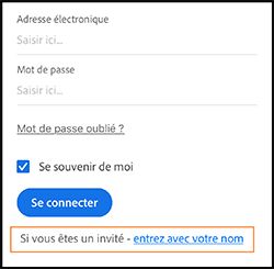 Connexion invité