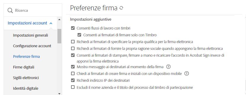 Controlli per il messaggio personale