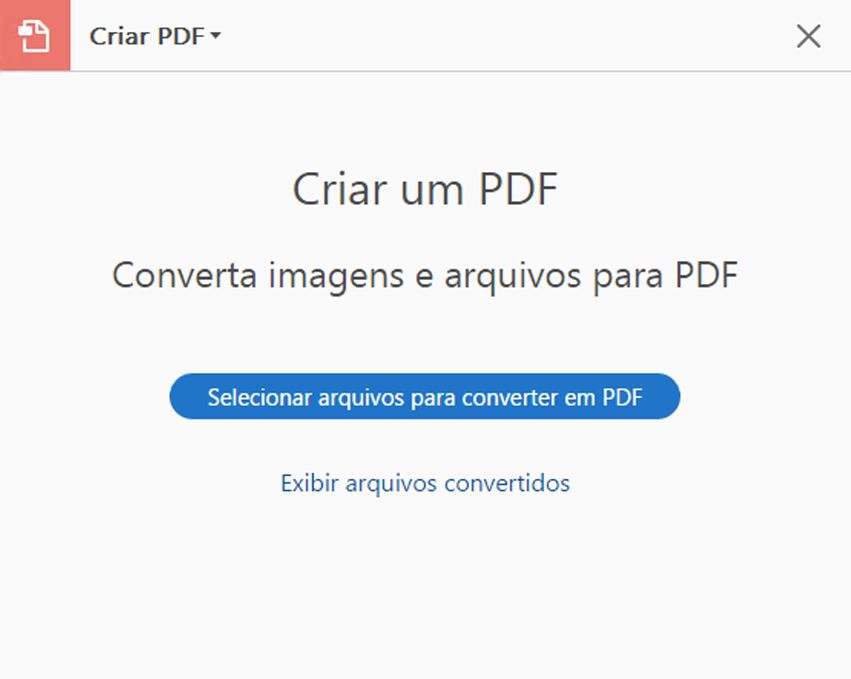 Criar PDF a partir das Ferramentas