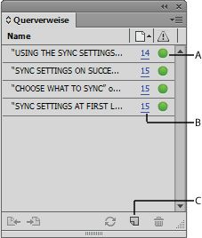 Querverweis-Bedienfeld