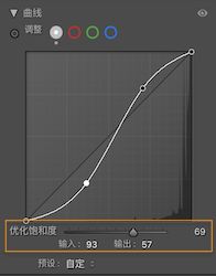 蒙版曲线功能展示，在曲线直方图上突出显示以进行局部调整。