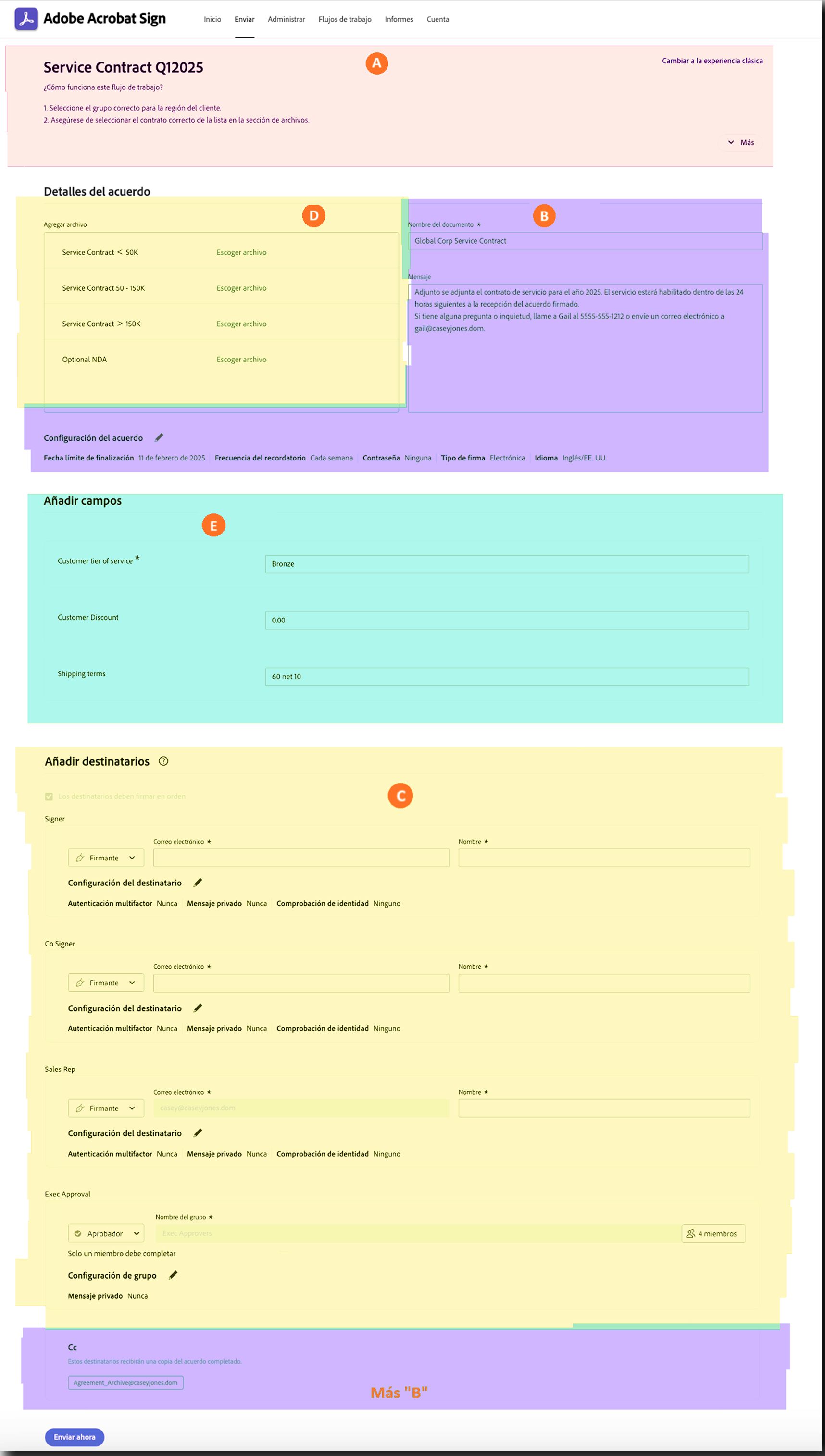 Acuerdo configurado de flujo de trabajo