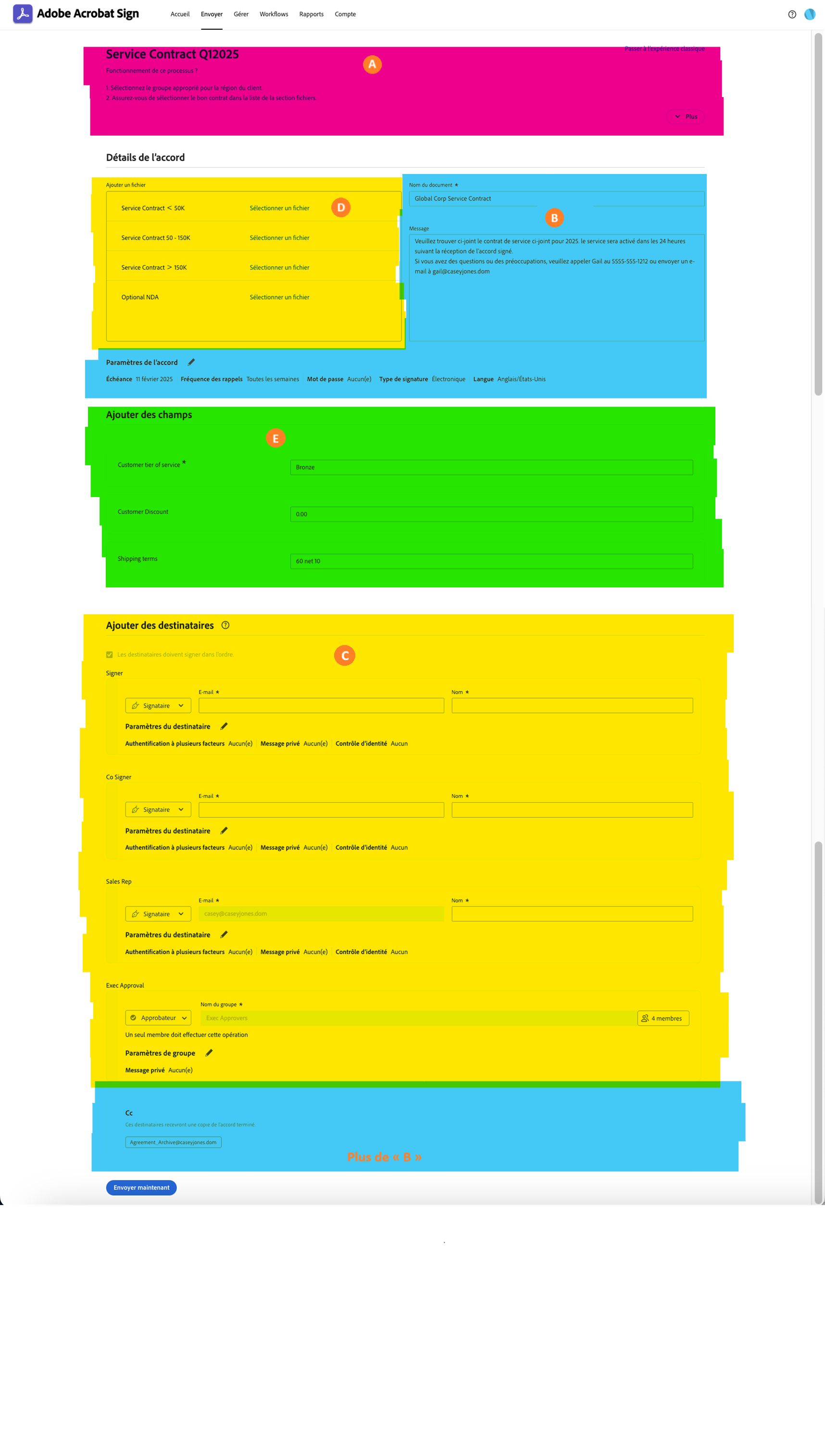 Accord configuré de workflow