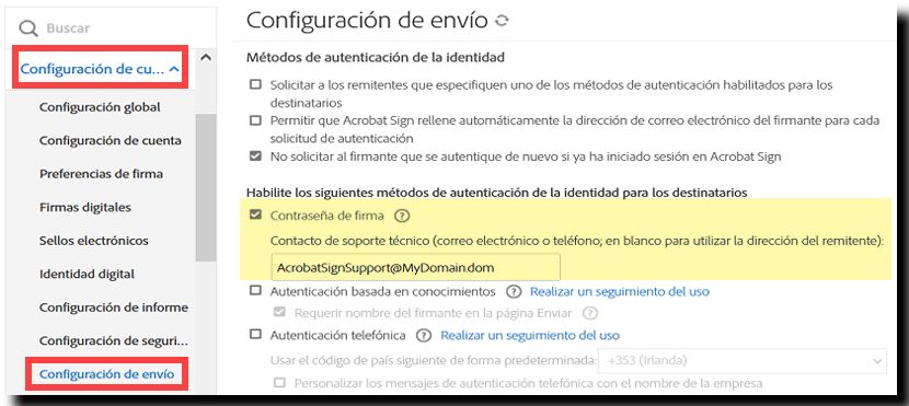 Controles de mensajes de contraseña personalizados