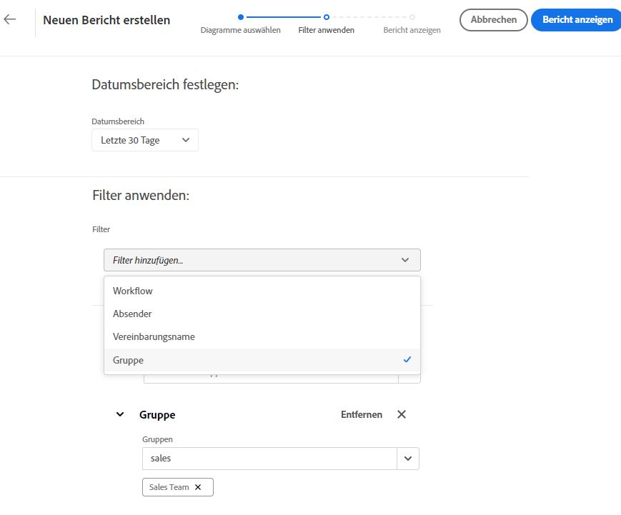 Filter definieren