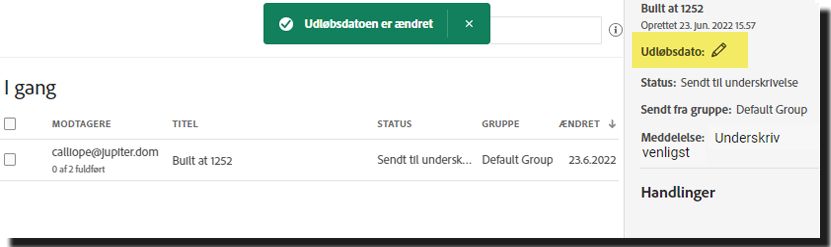 Slettet udløbsdato