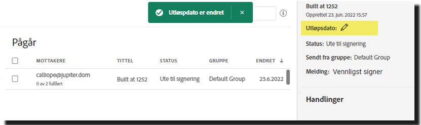 Slettet utløpsdato