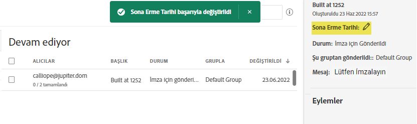 Sona erme tarihi silindi