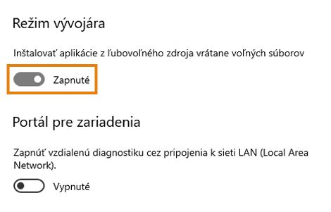 Režim vývojára