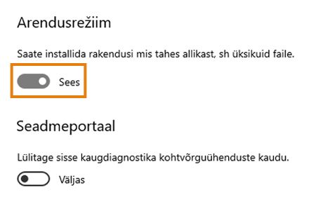 Arendusrežiim