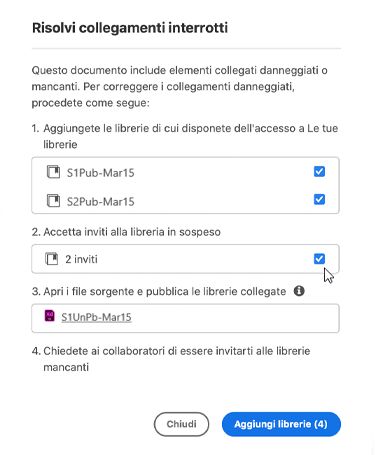 Finestra di dialogo A