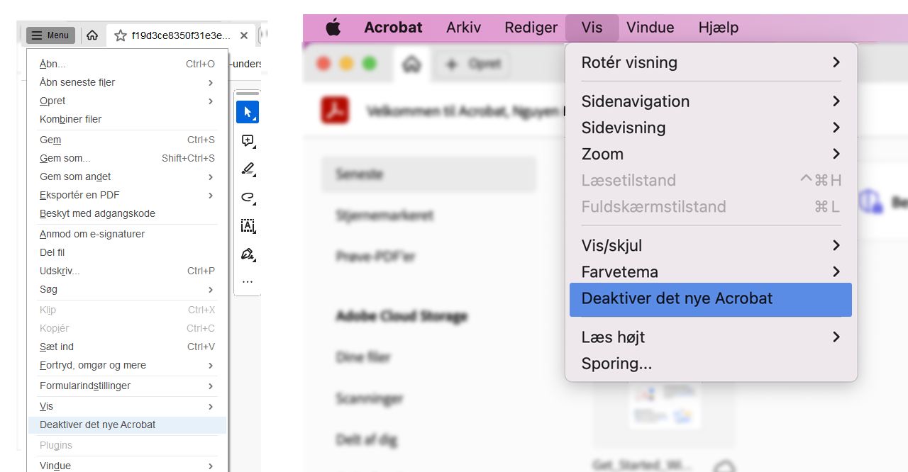 Sådan deaktiverer du det nye Acrobat