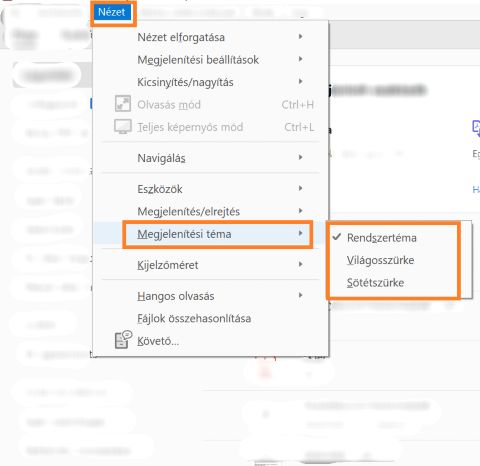 Megjelenítési témák