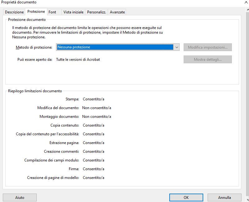 Protezione dei documenti quando l’estrazione della pagina è abilitata