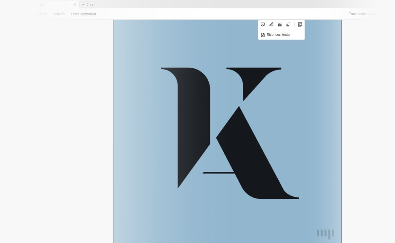 Riquadro del documento