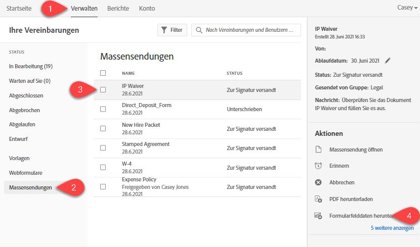 Formularfelddaten herunterladen