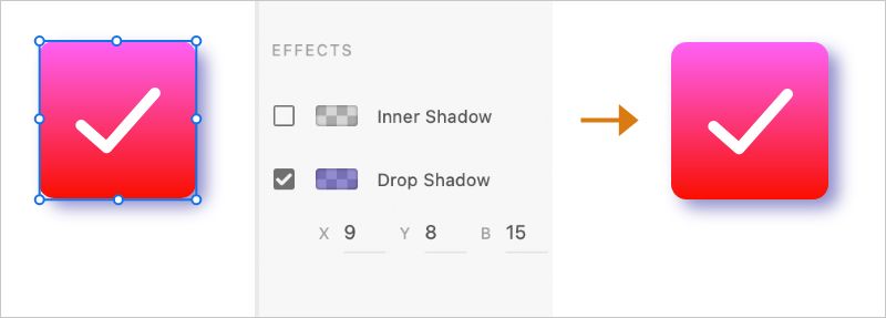 Application d’une ombre portée à un objet
