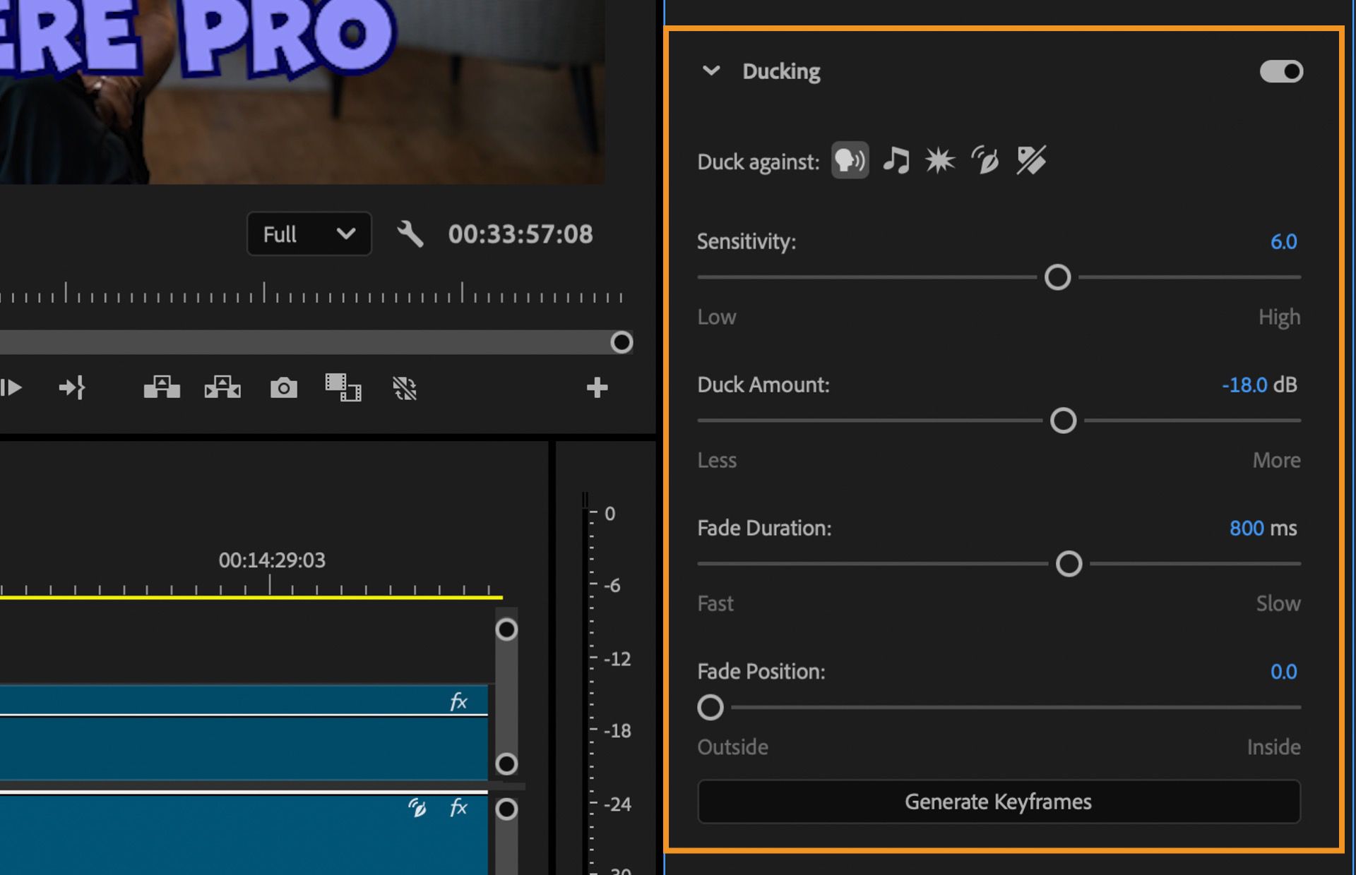 Una captura de pantalla de un software de edición de vídeo. El contenido generado por IA puede ser incorrecto.