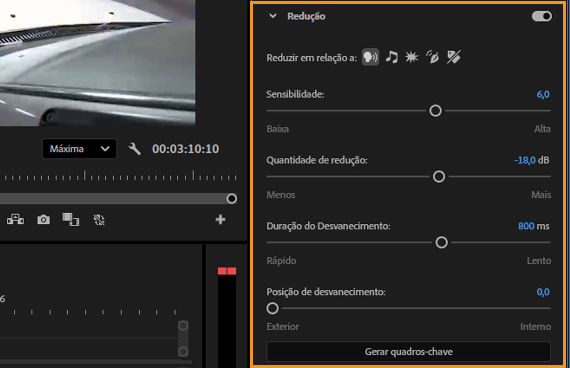 Uma captura de tela de um software de edição de vídeo com conteúdo gerado por IA pode estar incorreta.