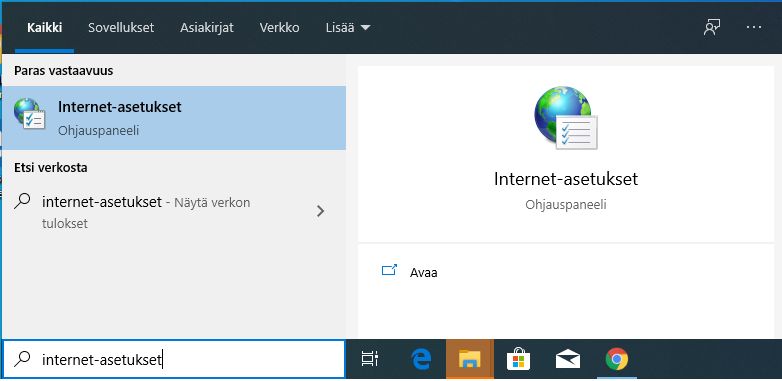 Edge – Internet-asetukset