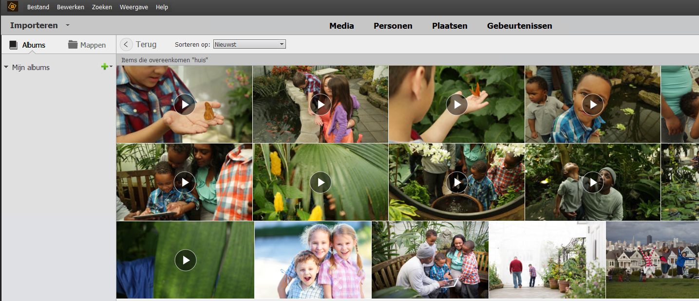 Foto's en video's zoeken met gebruik van slimme tags