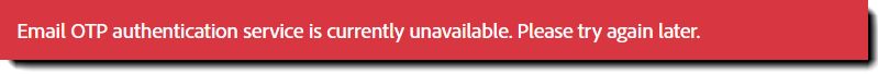 De foutcode wanneer OTP via e-mail is uitgeschakeld en ontvangers zonder verificatiemethode de overeenkomst proberen te bekijken