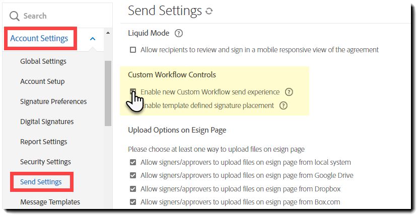 Configurar fluxos de trabalho para usar a nova experiência