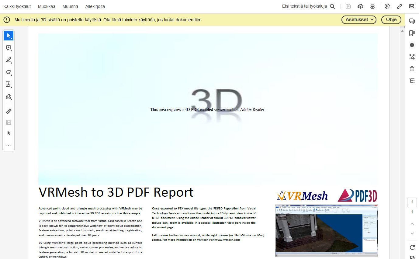 Abilitare la riproduzione di contenuti 3D