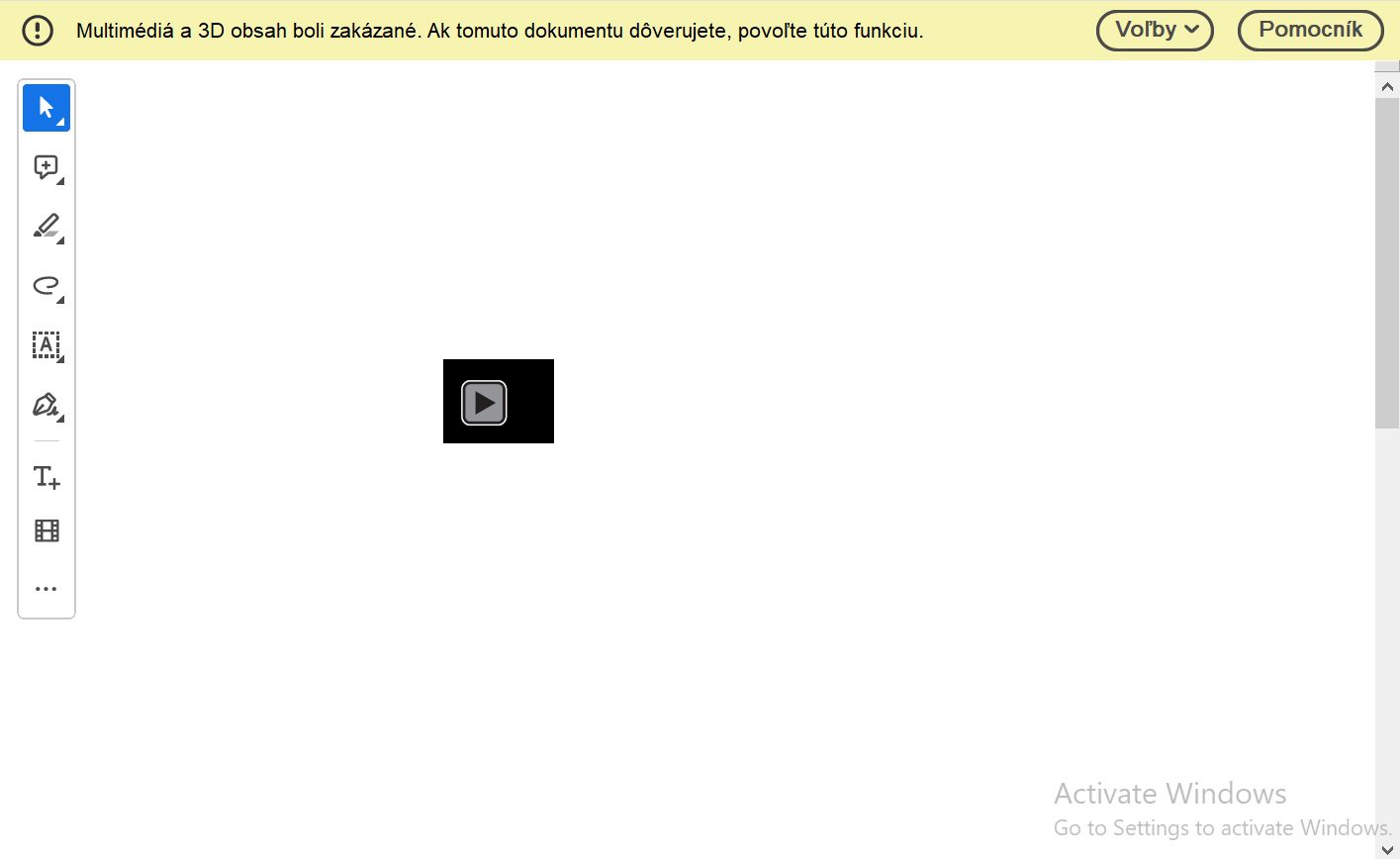 Povolenie prehrávania obsahu 3D