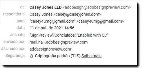 Suprimir emails ativados