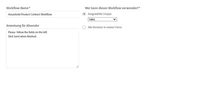 Beispiel für Workflow-Info