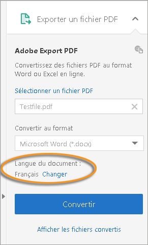 Exporter un fichier PDF à partir d’Acrobat Reader