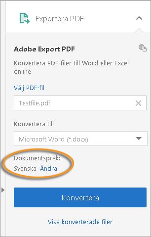 Exportera PDF från Acrobat Reader